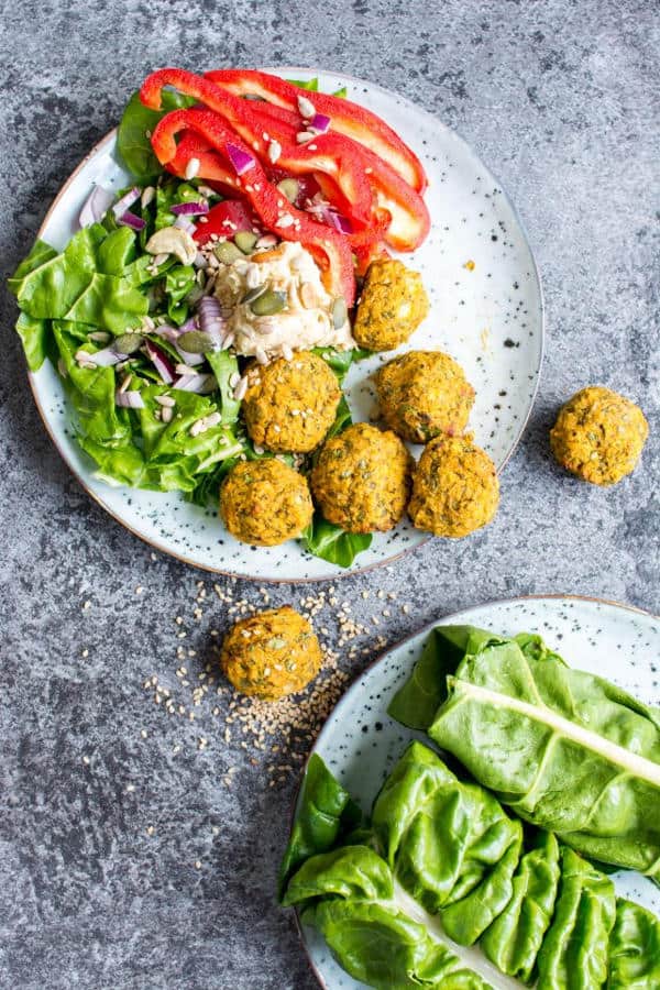 Baked Sweet Potato Falafel