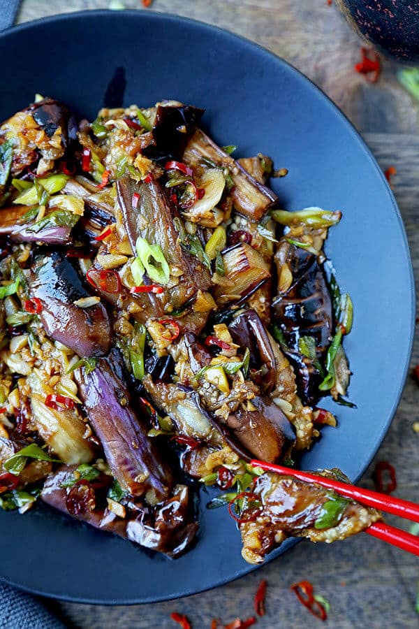 Chinese Eggplant with Garlic Sauce