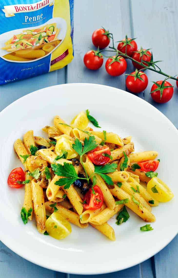 Creamy Eggplant Pasta