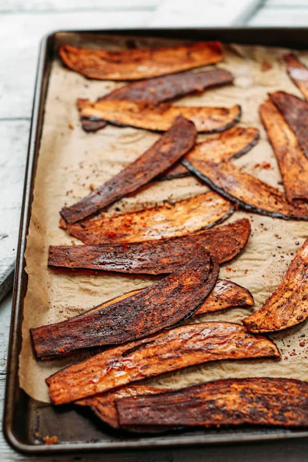 Crispy Eggplant “Bacon”
