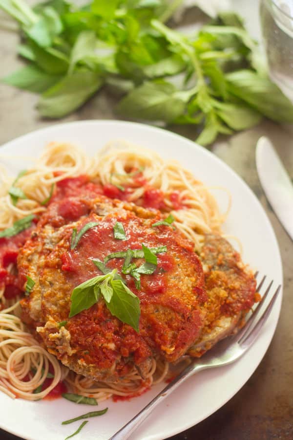Eggplant Parmesan with Cashew Mozzarella