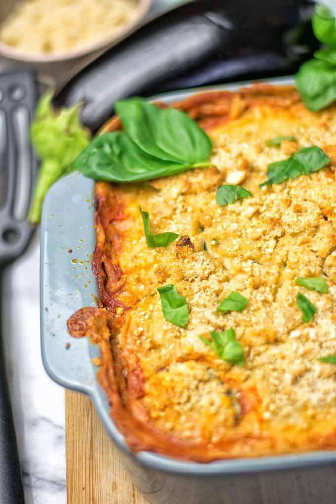 Eggplant Parmesan Zucchini Casserole