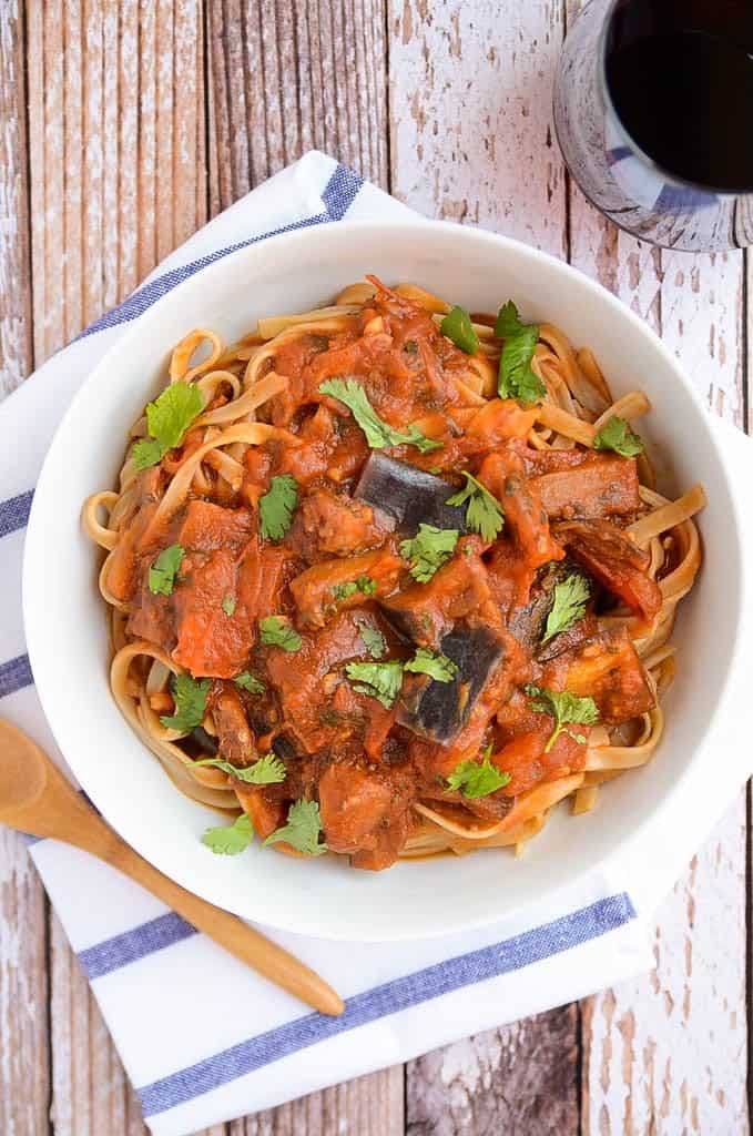 Simple Eggplant with Tomato Sauce