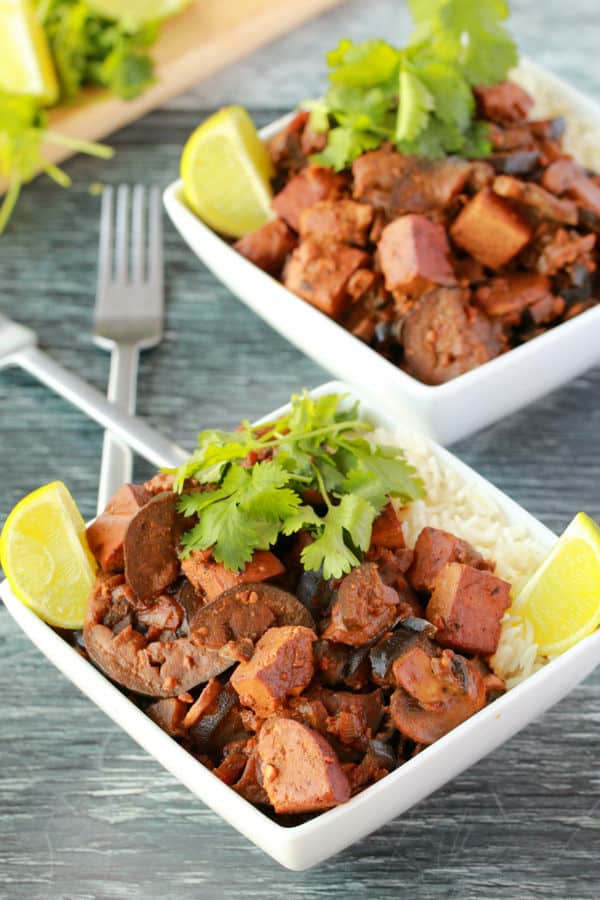 Tofu and Eggplant Bowls