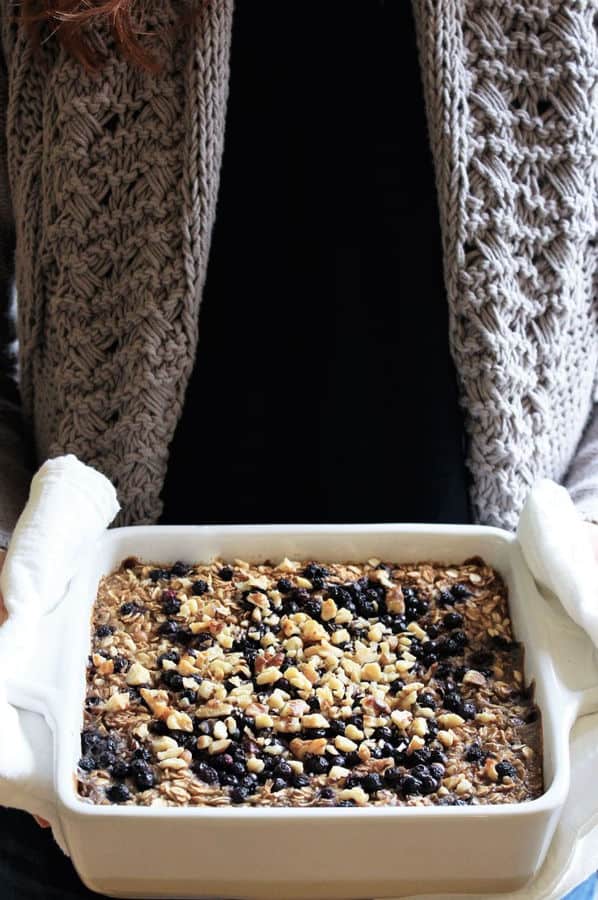 Blueberry Banana Baked Oatmeal