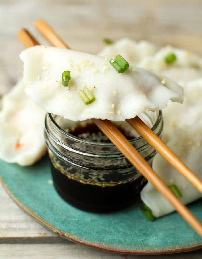 Dumplings with Easy Gluten-Free Wonton Wrappers