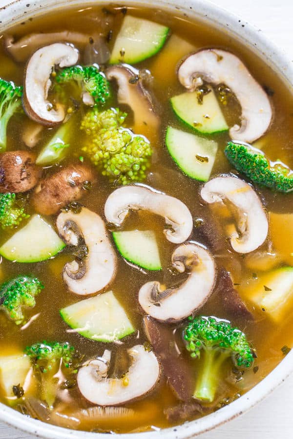 Easy 30-Minute Mushroom Vegetable Soup