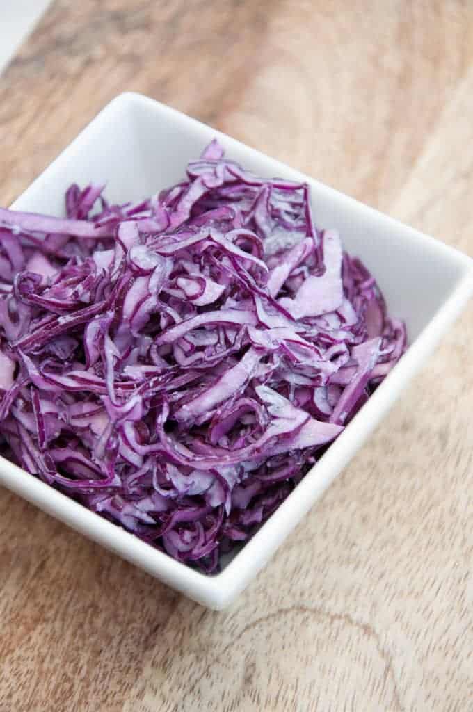 Easy Garlic Slaw