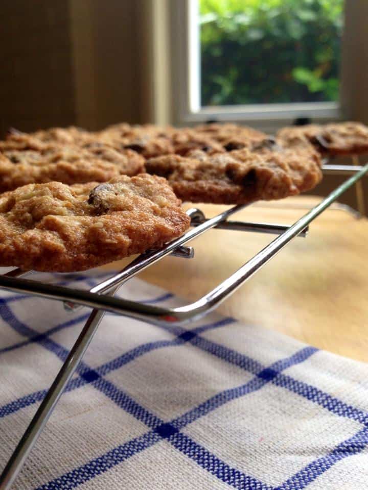 Easy Oatmeal Walnut Chip Cookies