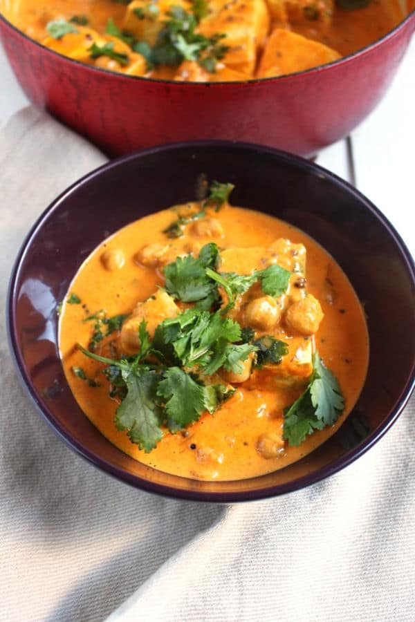 Easy Vegan Curry Butter Chicken