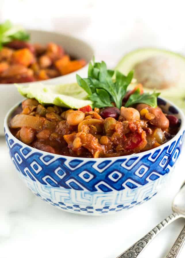 Easy Veggie and Bean Chili