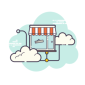 Online shop icon